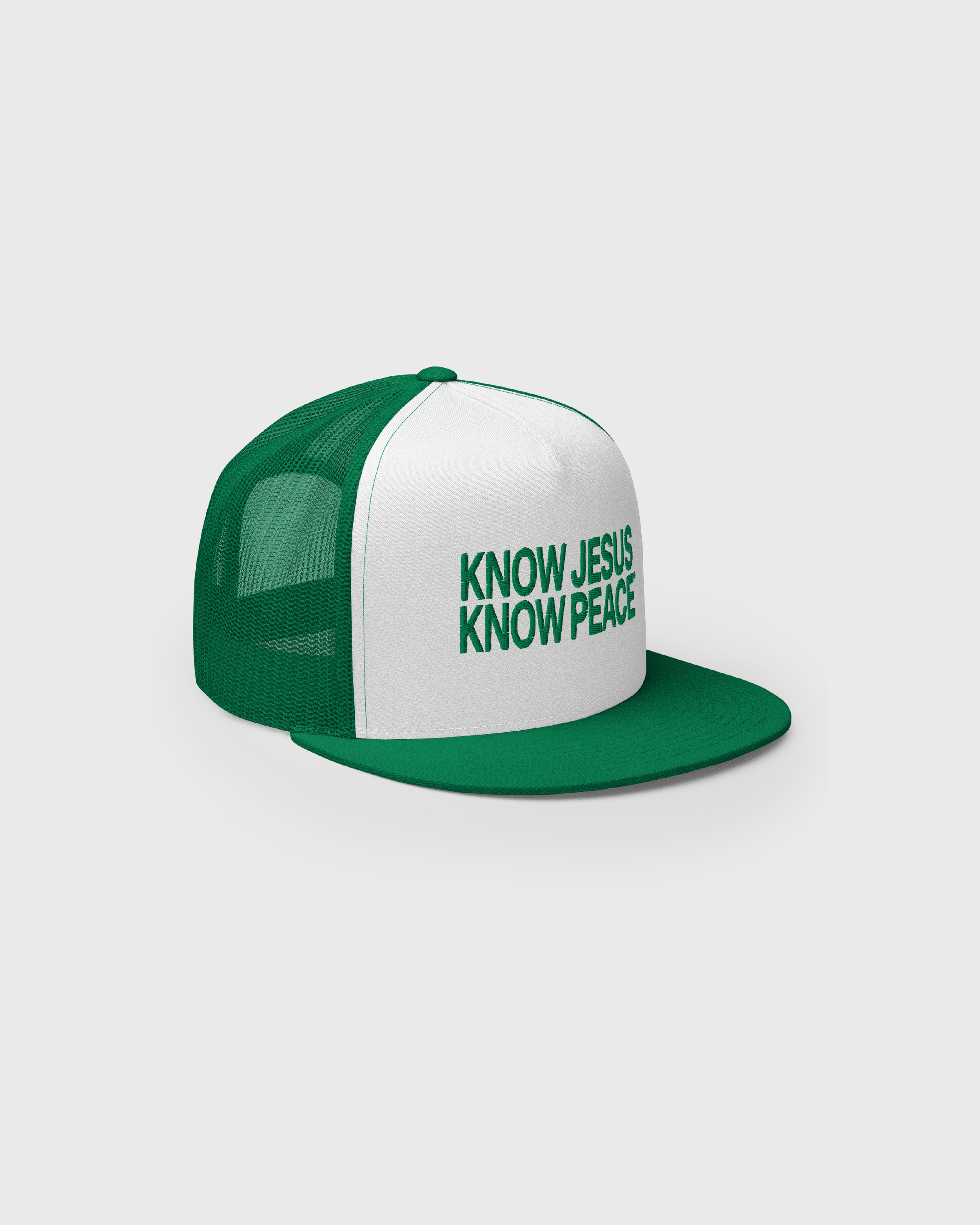Know Jesus Know Peace Green Trucker Cap - Peace®