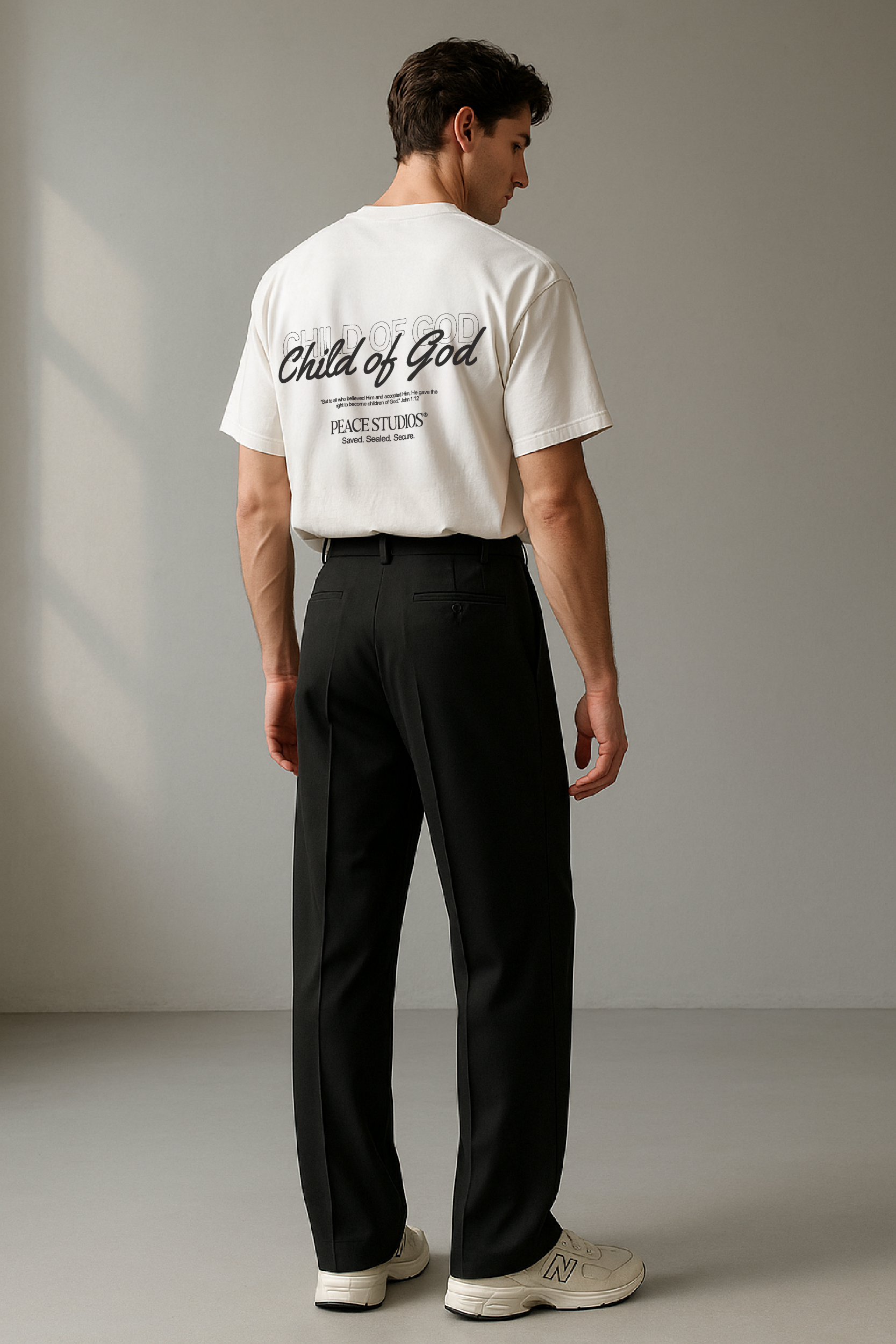 Child of God White Heavyweight Loose Fit Tee | Peace® PEACE STORE