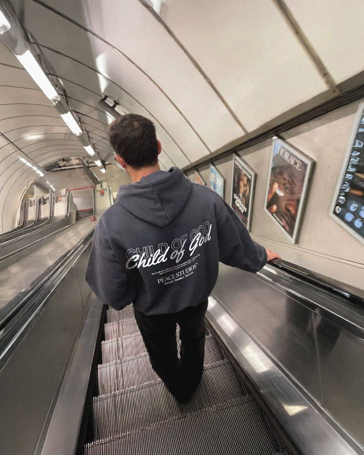 Child of God Gray Oversized Heavyweight Hoodie | Peace®