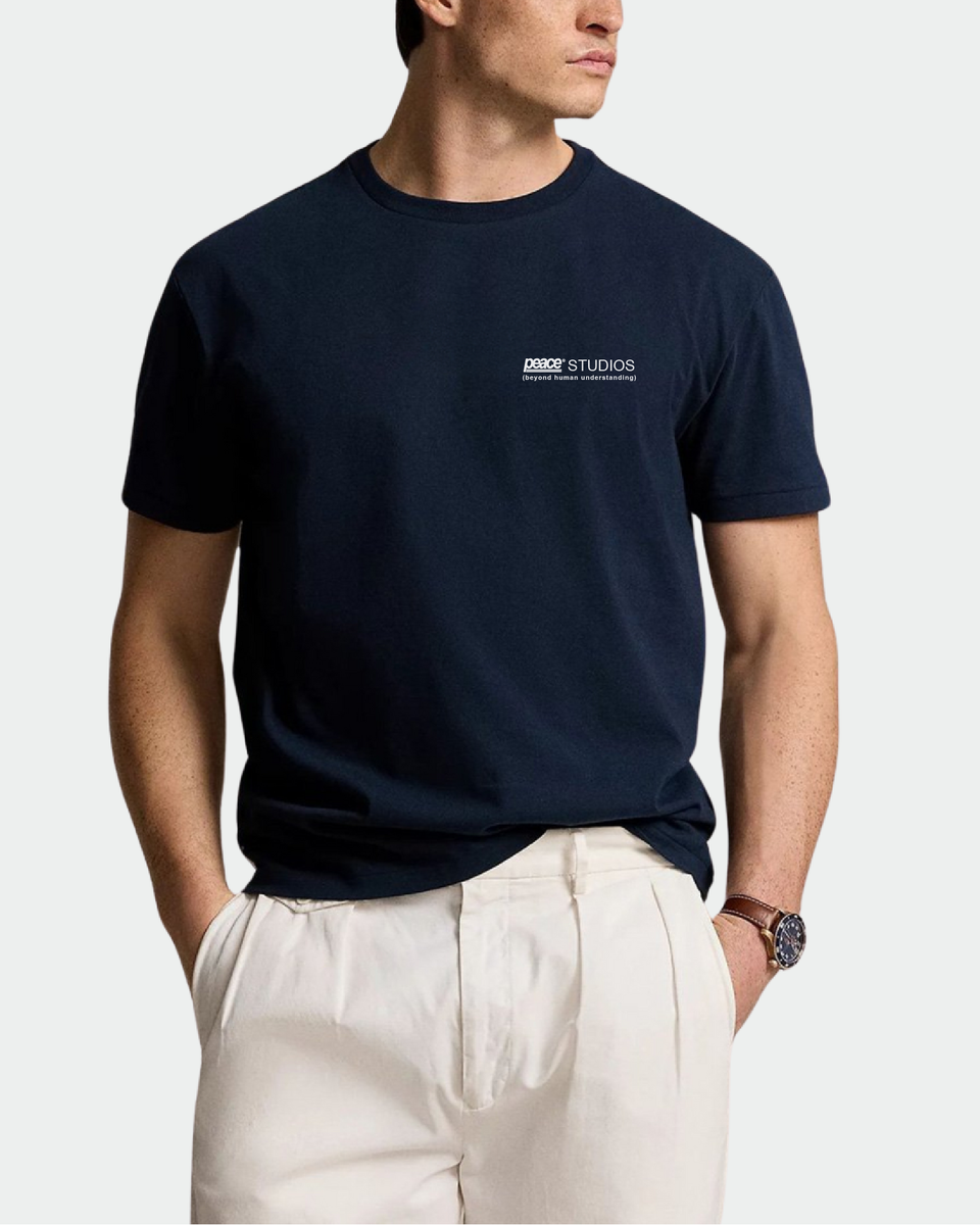 Peace® Studios Signature Classic Fit Navy Blue Tee