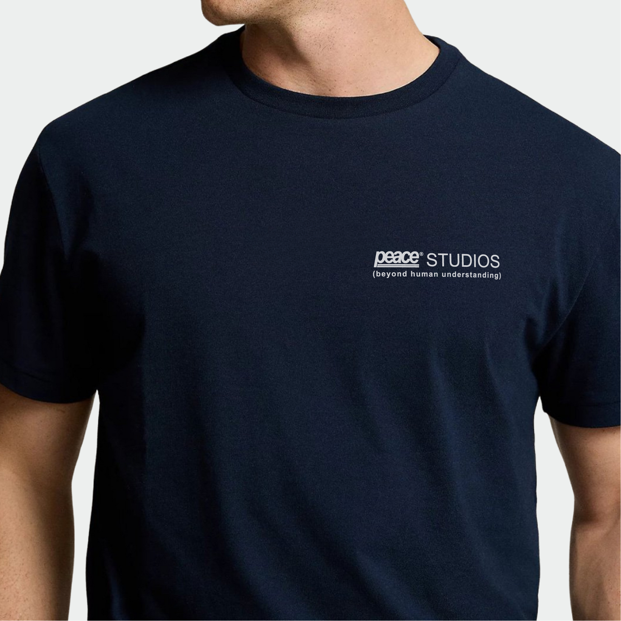 Peace® Studios Signature Classic Fit Navy Blue Tee ODMPOD