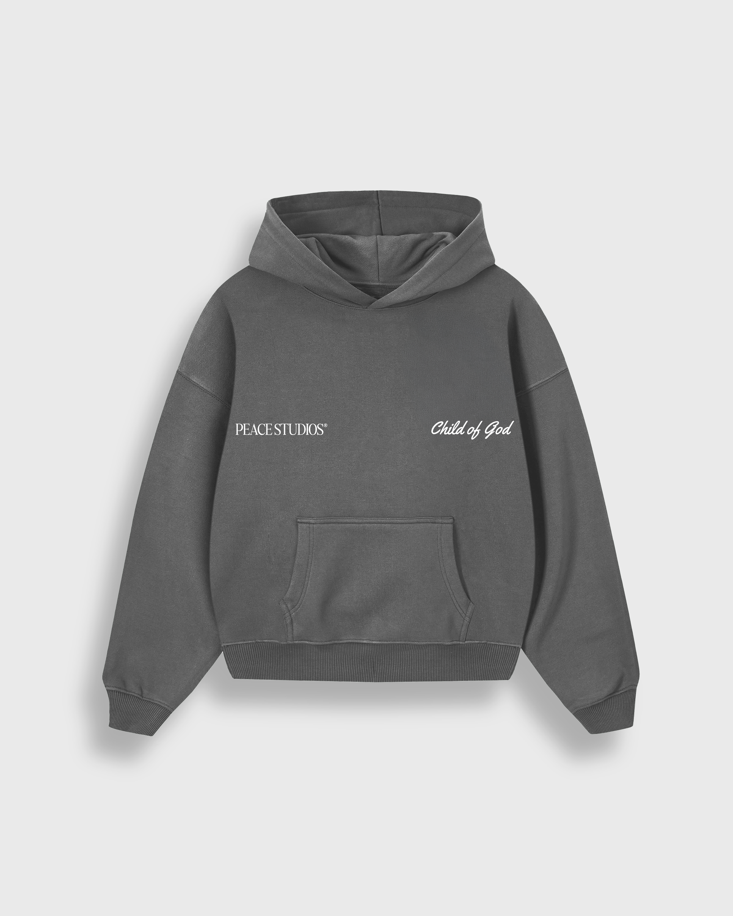 Child of God Gray Oversized Heavyweight Hoodie | Peace®