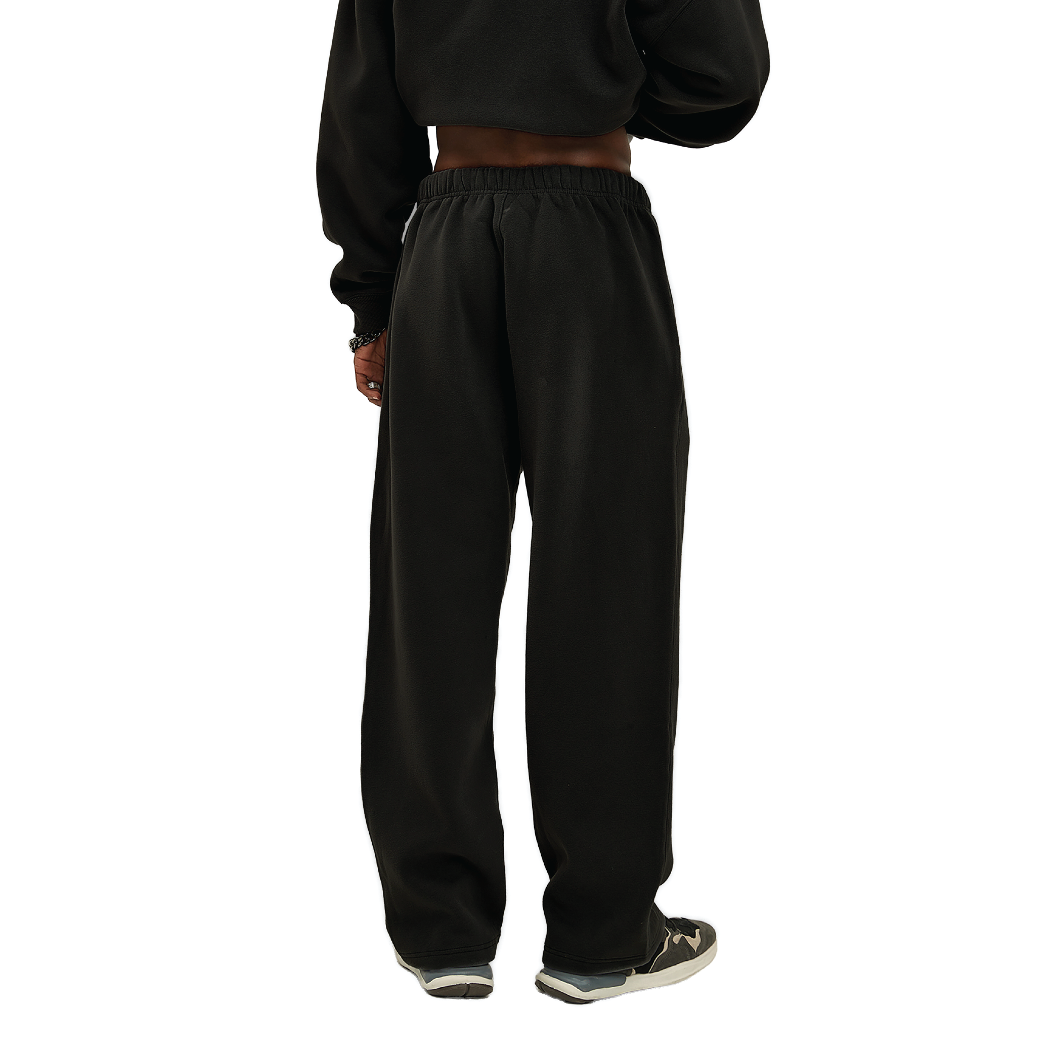 Signature Peace® Black Straight Leg Sweatpants PEACE STORE