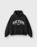 The Signature Collection Black Oversized Heavyweight Hoodie | Peace®