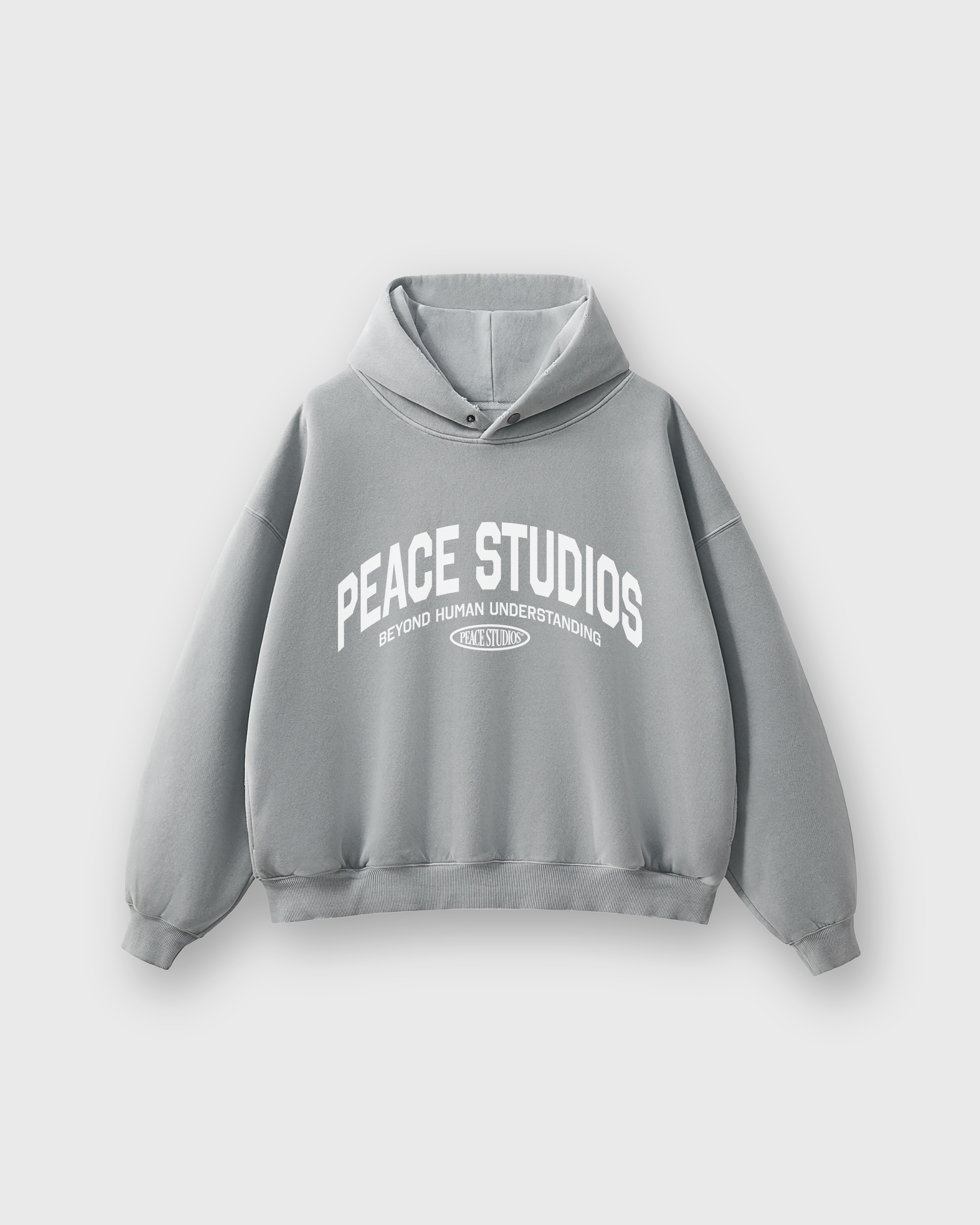 The Signature Collection Gray Oversized Heavyweight Hoodie | Peace®
