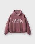 The Signature Collection Red Oversized Heavyweight Hoodie | Peace®