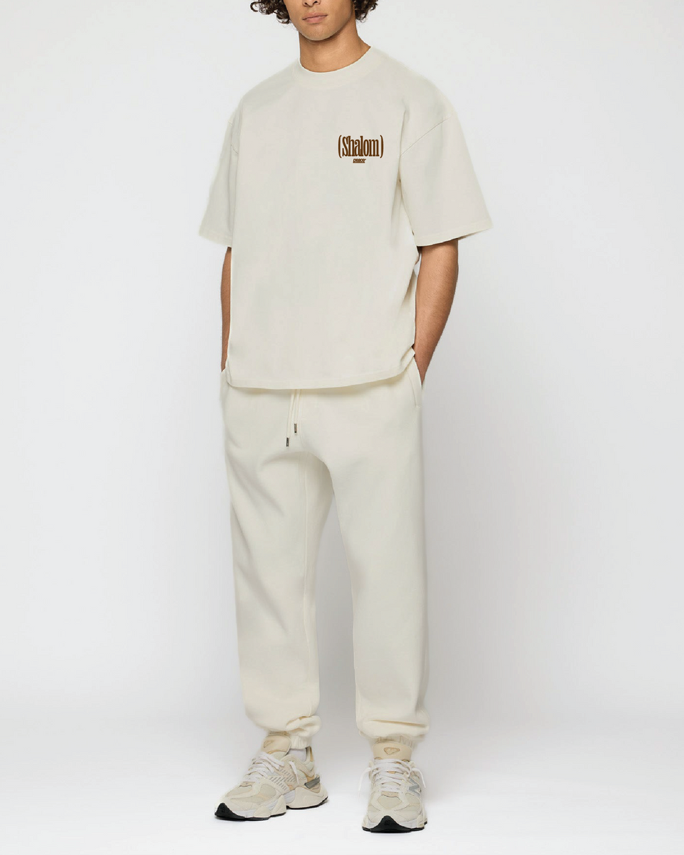 Shalom Official Beige Loose Fit Tee | Peace®