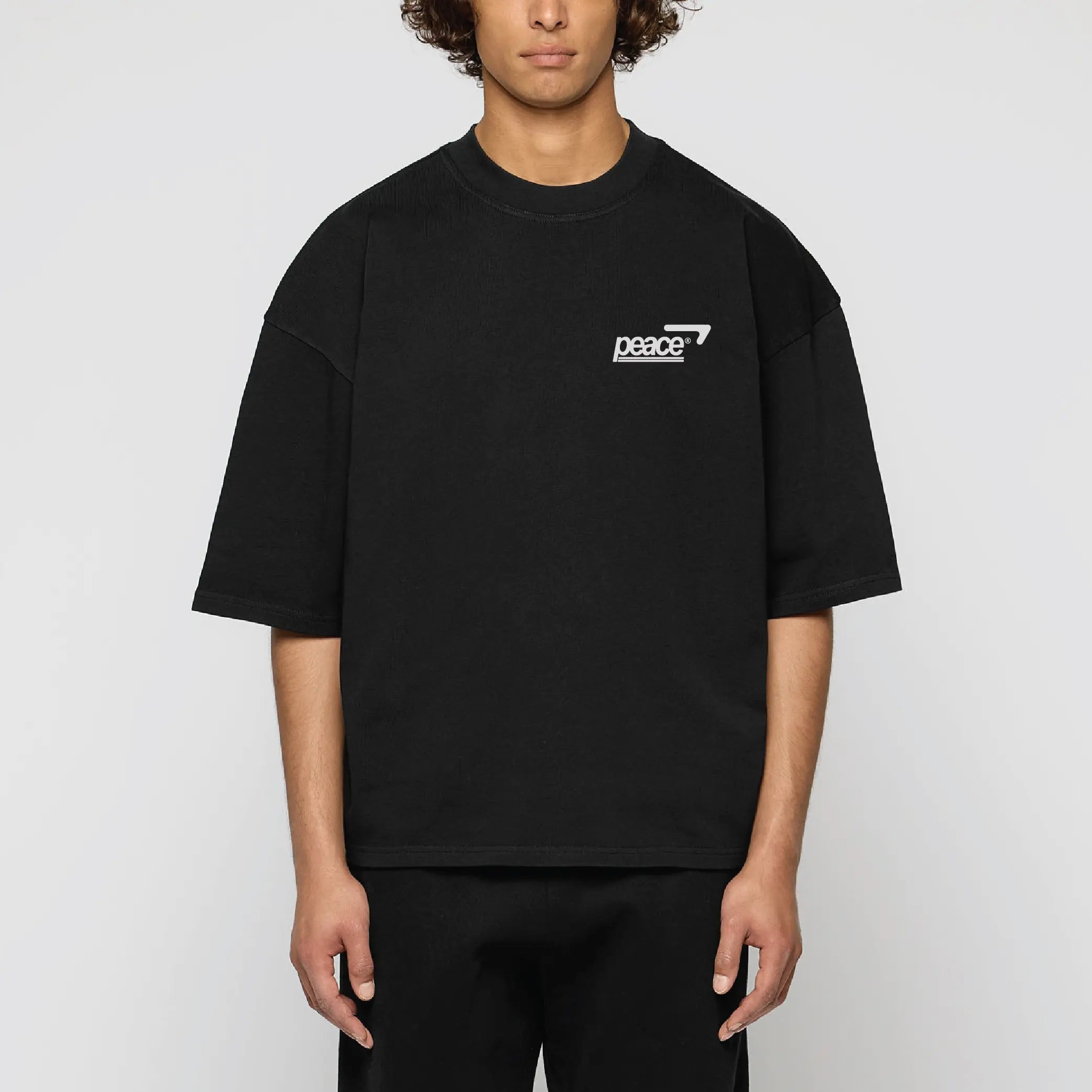 Official Peace Star Black Loose Fit Tee | Peace® PEACE STORE