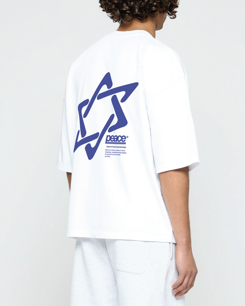 Official Peace Star White Loose Fit Tee | Peace®