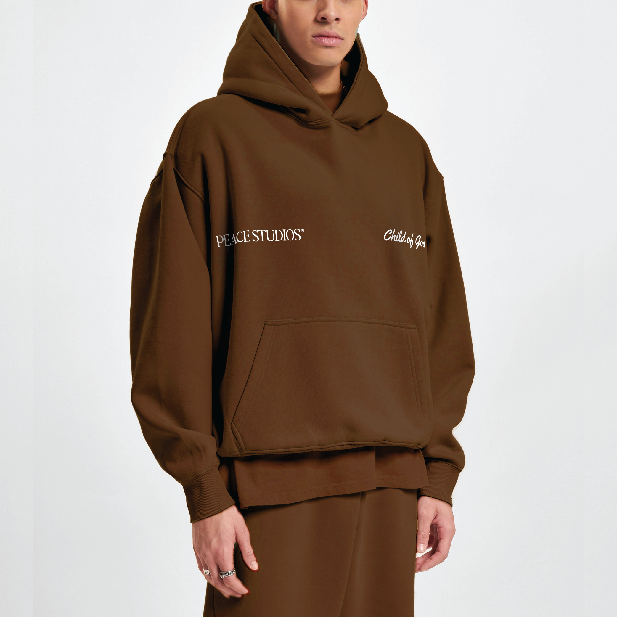 Child of God Coffee Oversized Heavyweight Hoodie | Peace®