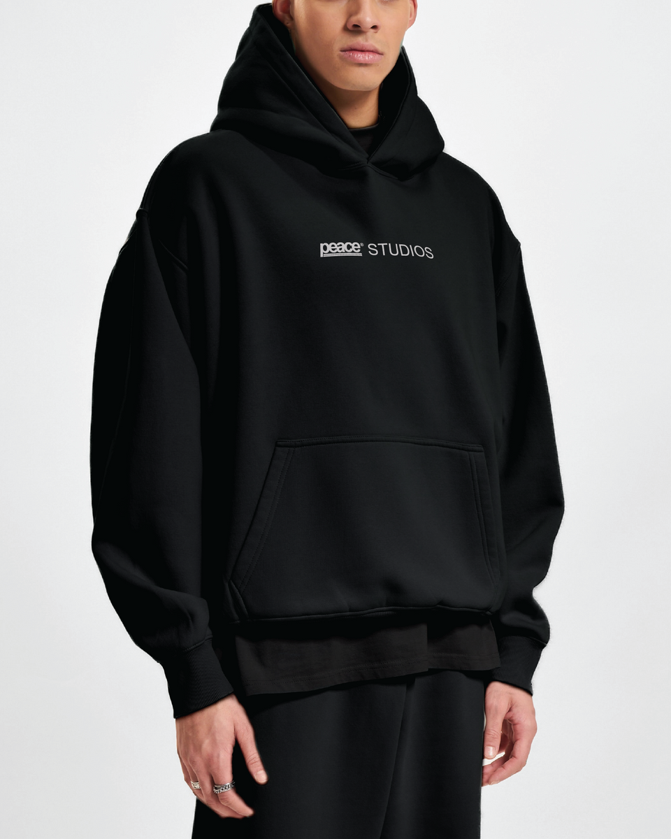 Peace® Studios Signature Black Oversized Hoodie