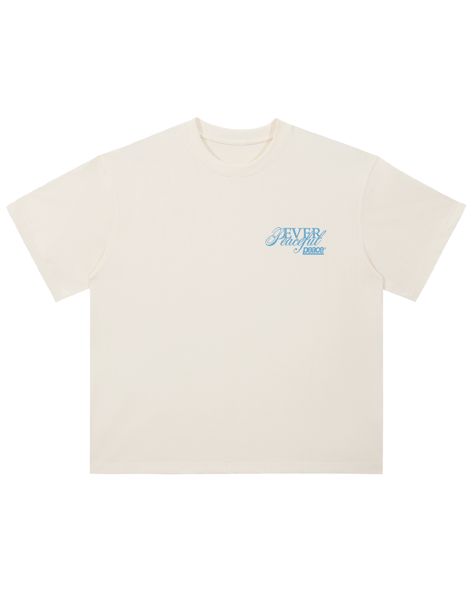 Ever Peaceful Beige Loose Fit Tee | Peace®