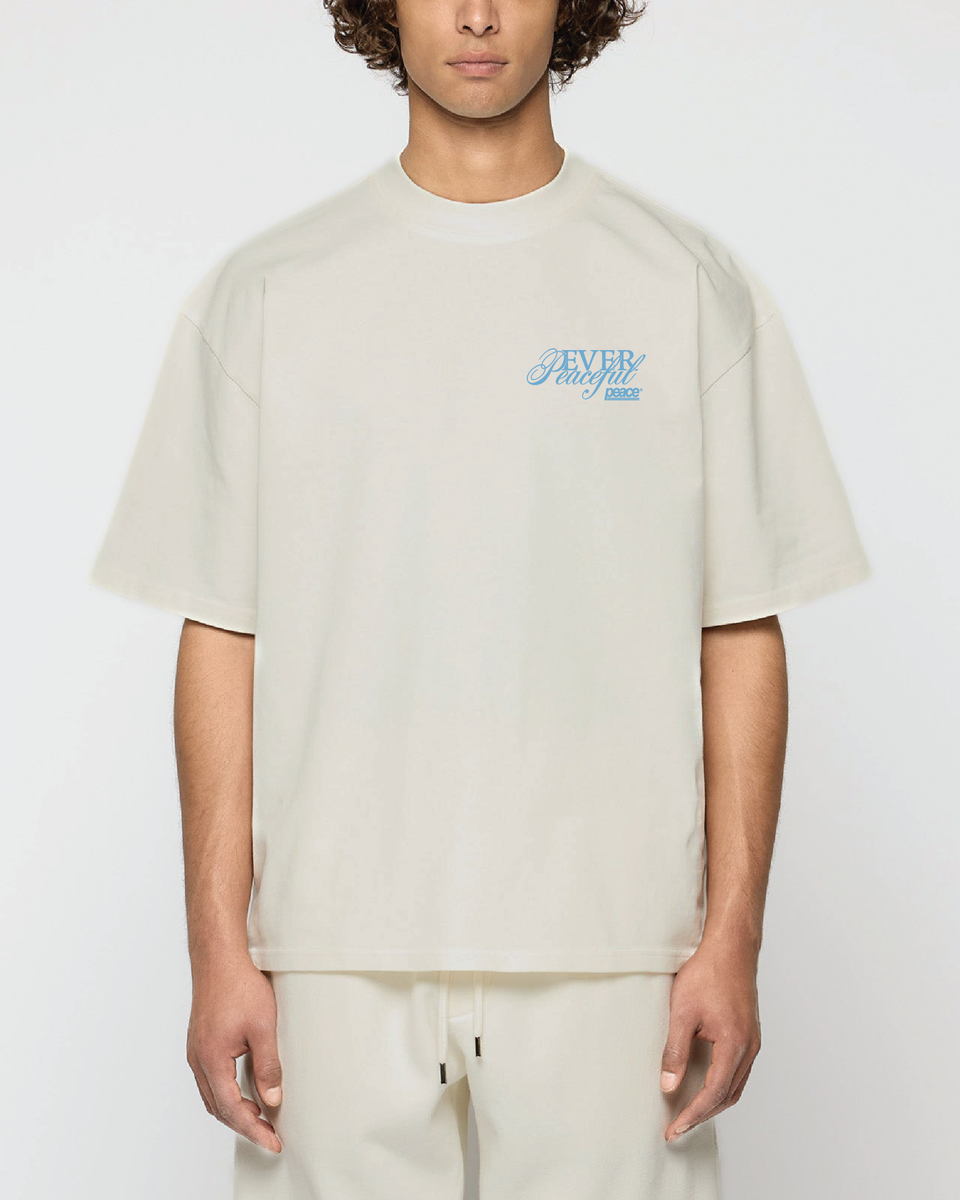 Ever Peaceful Beige Loose Fit Tee | Peace®