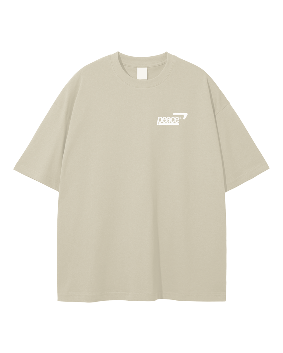 Official Peace Star Biege Loose Fit Tee | Peace®