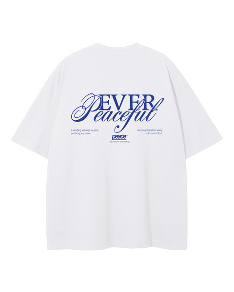 Ever Peaceful White Loose Fit Tee | Peace®