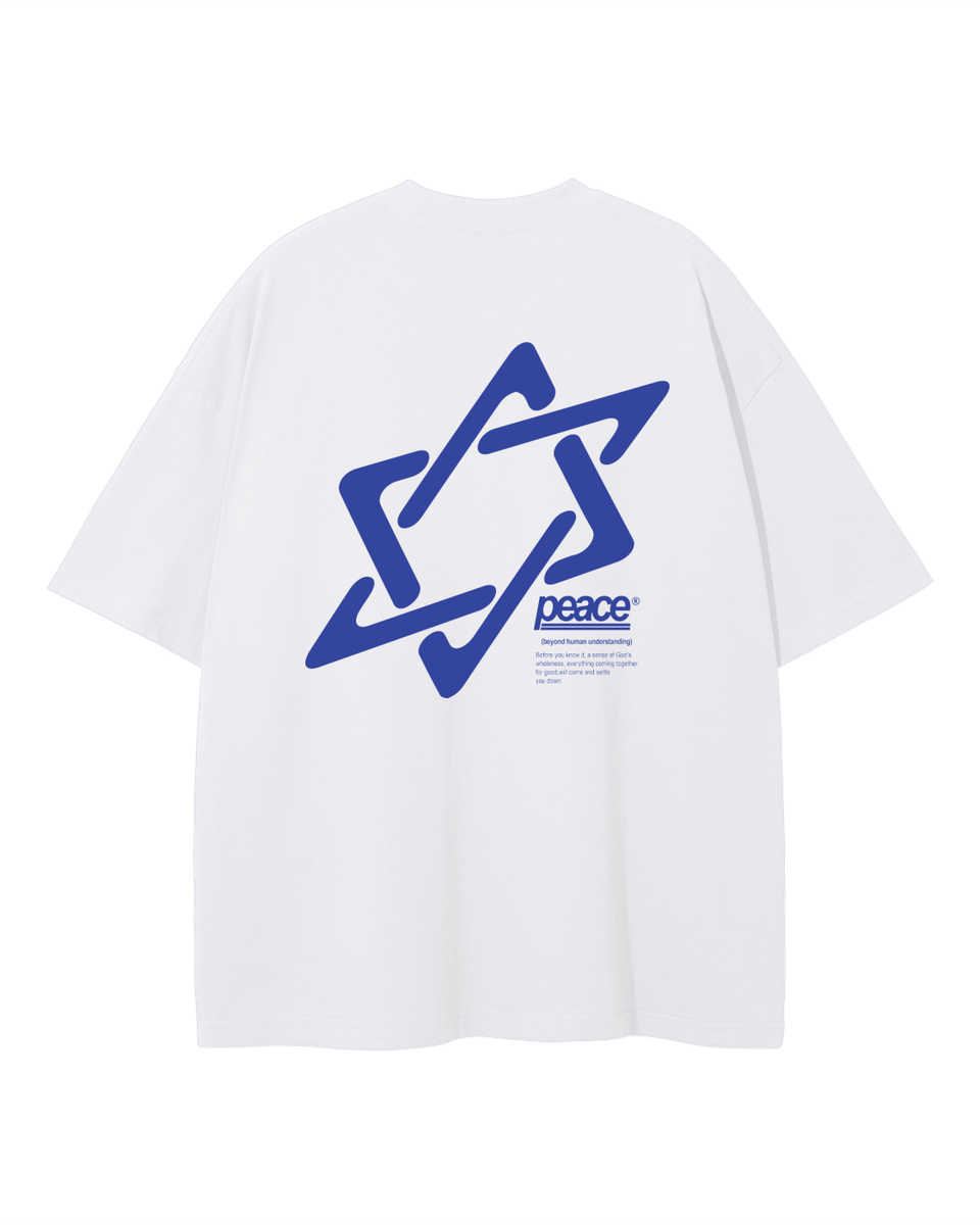 Official Peace Star White Loose Fit Tee | Peace®