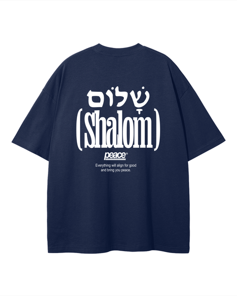 Shalom Official Blue Loose Fit Tee | Peace®