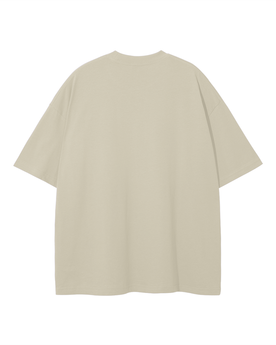 Shalom Basic Beige Loose Fit Tee | Peace®