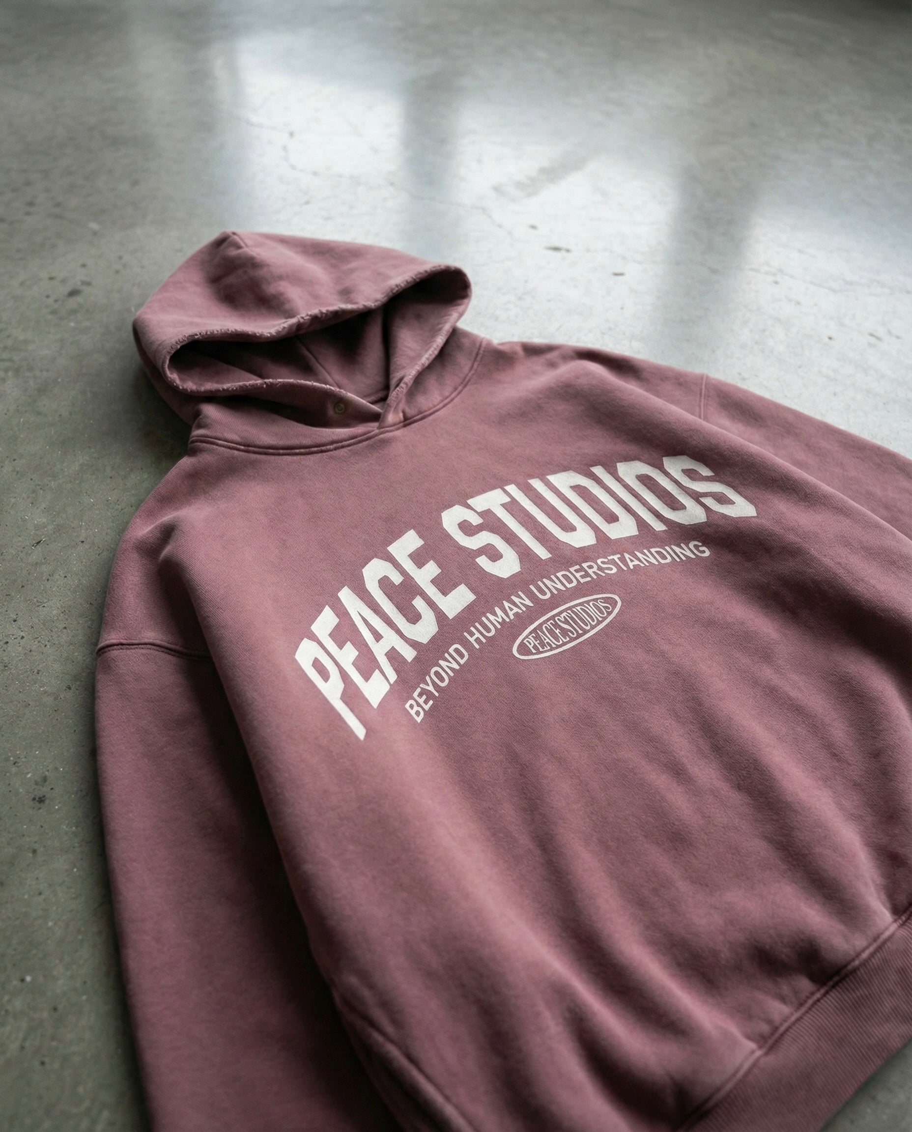 The Signature Collection Red Oversized Heavyweight Hoodie | Peace®