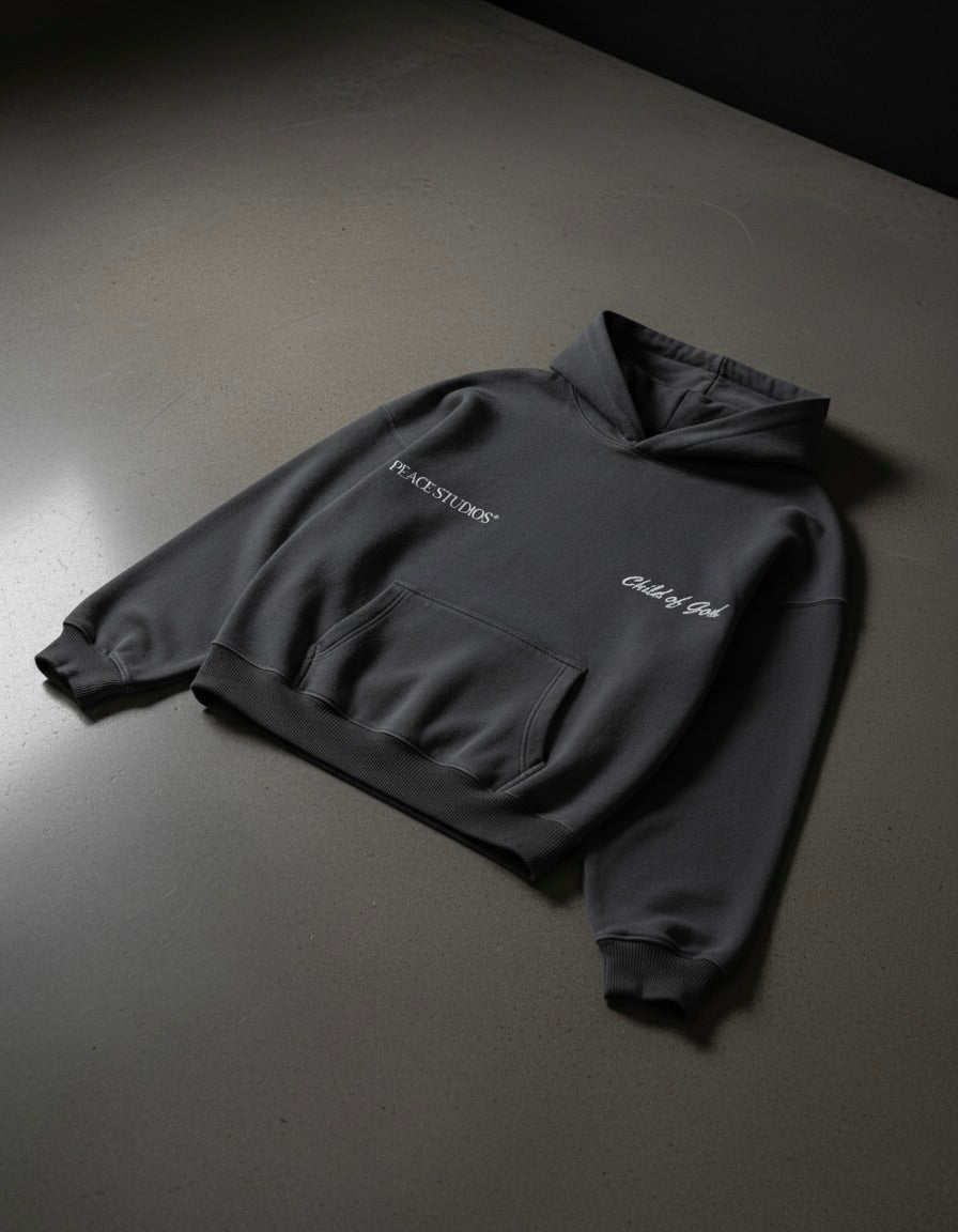 Child of God Gray Oversized Heavyweight Hoodie | Peace®