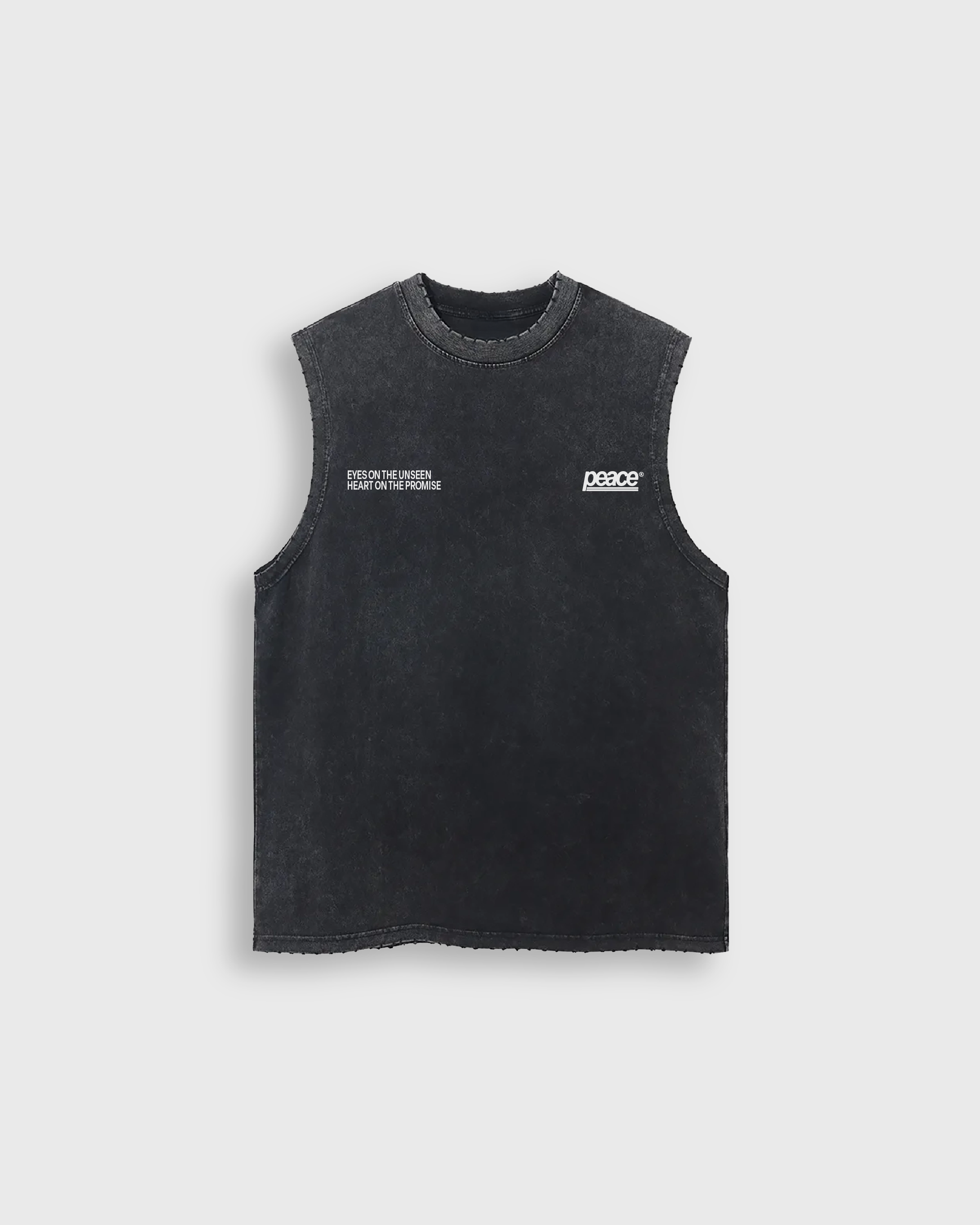 Envision Your Future Black Vintage Heavyweight Tank Top | Peace®